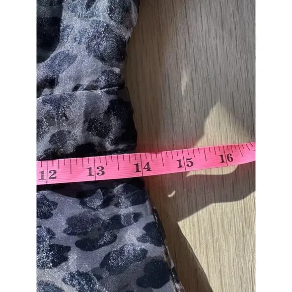 Missguided Women Leopard Puff Sleeve Lace Up Milkmaid Playsuit Size Us 2 2620 - Picture 3 of 8